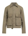Why Not Brand Man Shirt Military Green Size Xl Cotton, Elastane In Green