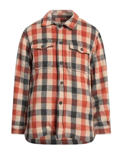 Why Not Brand Man Shirt Rust Size Xl Polyester In Red