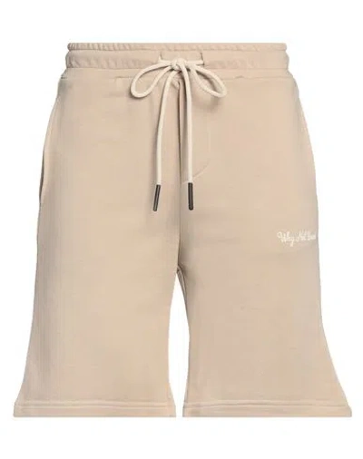 Why Not Brand Man Shorts & Bermuda Shorts Beige Size S Cotton, Polyester