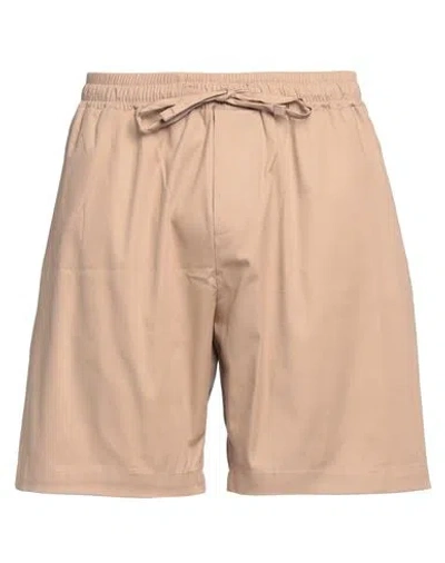 Why Not Brand Man Shorts & Bermuda Shorts Beige Size Xl Cotton, Lycra