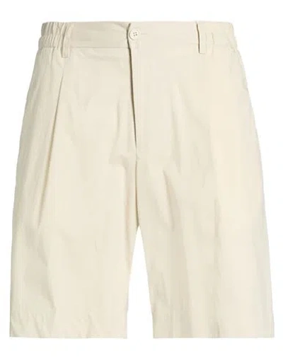 Why Not Brand Man Shorts & Bermuda Shorts Ivory Size Xxl Cotton, Polyester, Elastane In Neutral