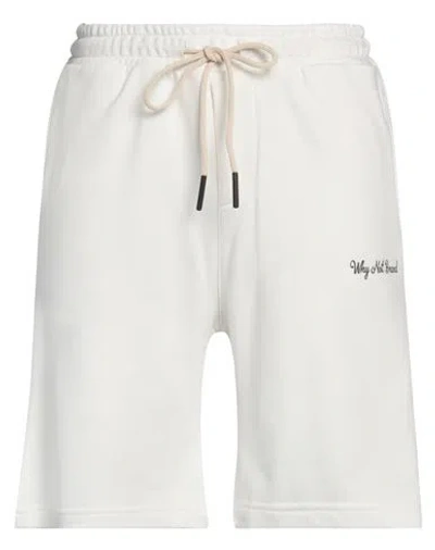 Why Not Brand Man Shorts & Bermuda Shorts White Size Xl Cotton, Polyester