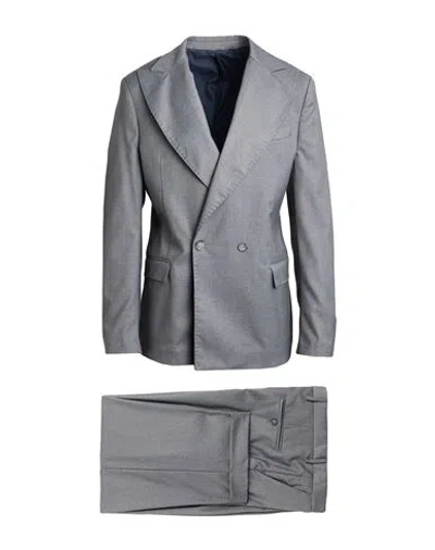 Why Not Brand Man Suit Grey Size 44 Polyester, Viscose, Elastane