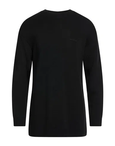 Why Not Brand Man Sweater Black Size L Modal, Wool