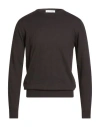 Why Not Brand Man Sweater Black Size Xxl Cotton, Cashmere In Brown