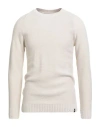 Why Not Brand Man Sweater Cream Size L Acrylic, Wool In White