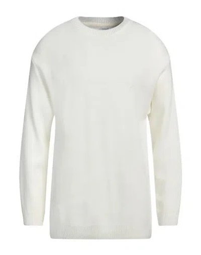 Why Not Brand Man Sweater Cream Size M Modal, Wool