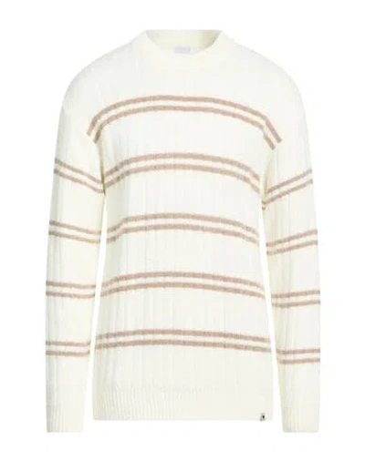 Why Not Brand Man Sweater Ivory Size L Acrylic, Wool In White