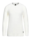 Why Not Brand Man Sweater Ivory Size Xl Acrylic, Wool In White