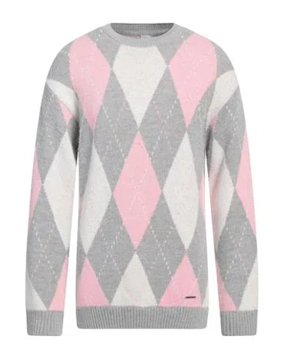 Why Not Brand Man Sweater Pink Size L Acrylic, Wool