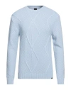 Why Not Brand Man Sweater Sky Blue Size Xl Acrylic, Wool In Blue