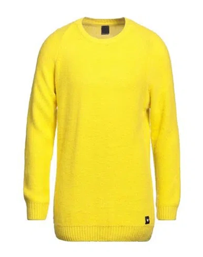 Why Not Brand Man Sweater Yellow Size Xxl Acrylic, Wool