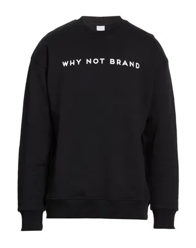 Why Not Brand Man Sweatshirt Black Size Xl Cotton