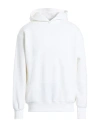 Why Not Brand Man Sweatshirt Ivory Size L Cotton, Polyester In White