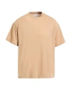 Why Not Brand Man T-shirt Beige Size M Polyester, Viscose, Elastane In Neutral
