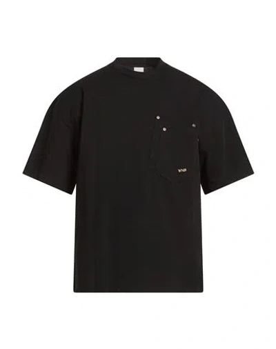 Why Not Brand Man T-shirt Black Size L Cotton