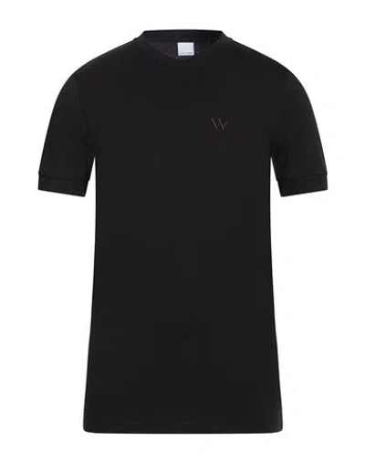 Why Not Brand Man T-shirt Black Size Xxl Cotton In Blue