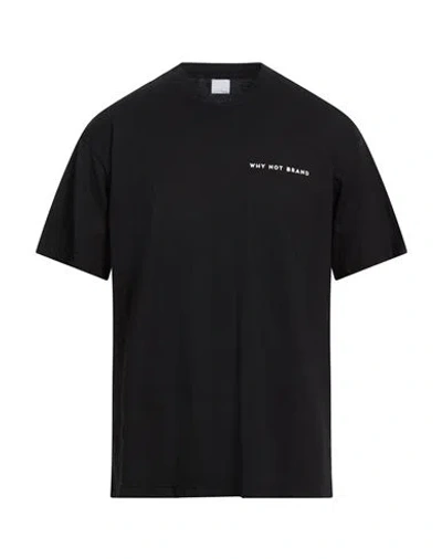 Why Not Brand Man T-shirt Black Size Xxl Cotton In Blue