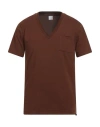 Why Not Brand Man T-shirt Brown Size Xxl Cotton In Brown