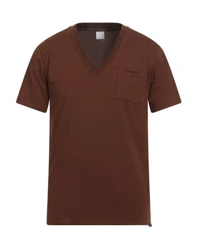 Why Not Brand Man T-shirt Brown Size Xxl Cotton