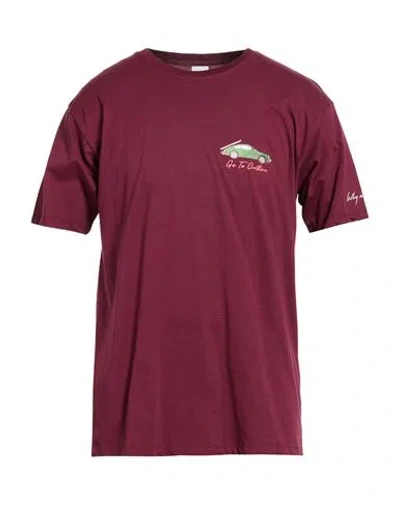 Why Not Brand Man T-shirt Burgundy Size Xxl Cotton In Red
