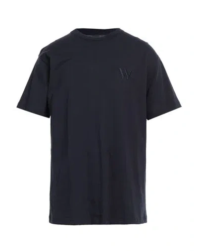 Why Not Brand Man T-shirt Navy Blue Size L Cotton