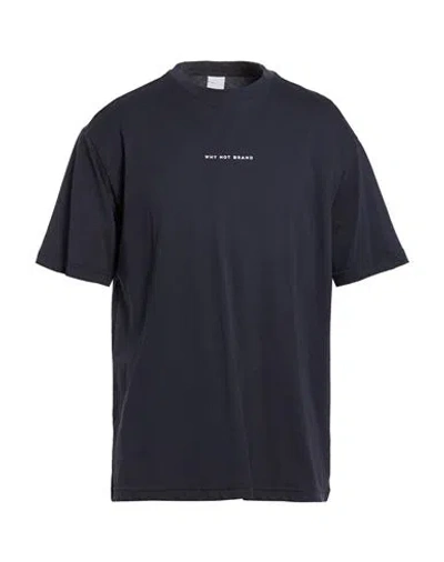 Why Not Brand Man T-shirt Midnight Blue Size Xl Cotton