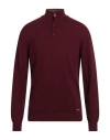 Why Not Brand Man Turtleneck Burgundy Size Xxl Wool, Viscose, Nylon, Cashmere