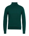 Why Not Brand Man Turtleneck Dark Green Size L Viscose, Nylon
