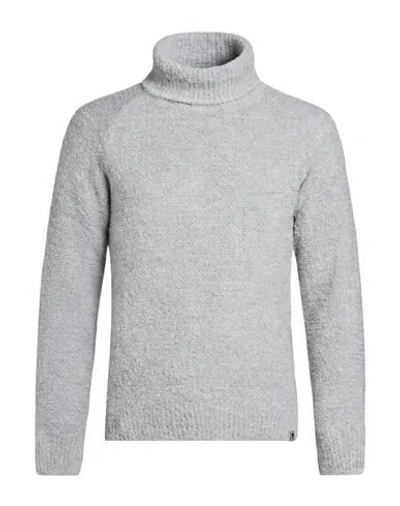 Why Not Brand Man Turtleneck Light Grey Size M Acrylic, Wool In Gray