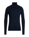 Why Not Brand Man Turtleneck Midnight Blue Size S Viscose, Nylon In Brown