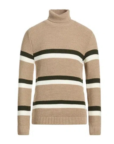 Why Not Brand Man Turtleneck Sand Size L Acrylic, Wool In Brown
