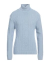 Why Not Brand Man Turtleneck Sky Blue Size Xl Acrylic, Wool In Blue
