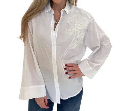 Whyci Milano Noam Embroidered Shirt In White