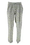 Whyci Trousers Green/white/violet