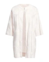 Whyci Woman Cardigan Ivory Size 8 Cotton In White