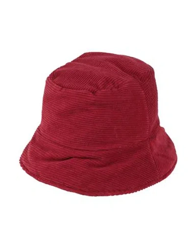 Whyci Woman Hat Red Size Onesize Cotton, Elastane