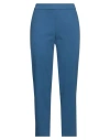Whyci Woman Pants Azure Size 10 Cotton, Elastane In Blue
