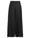 Whyci Woman Pants Black Size 8 Linen In Black