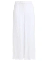Whyci Woman Pants White Size 4 Linen In White