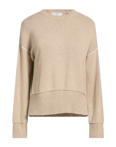 Whyci Woman Sweater Beige Size 2 Viscose, Wool, Nylon, Cashmere