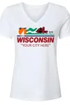 Wi-wear Women's Wisconsin Ripon Tee In White In White