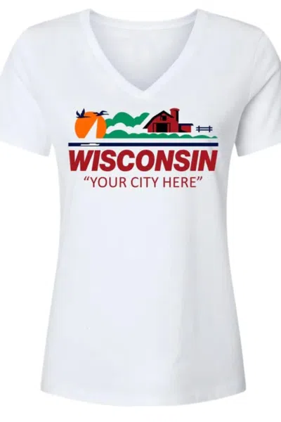 Wi-wear Women's Wisconsin Ripon Tee In White