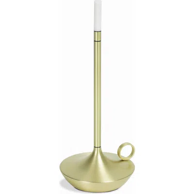Wick By Graypants Wick Rechargeable Table Light In Brass
