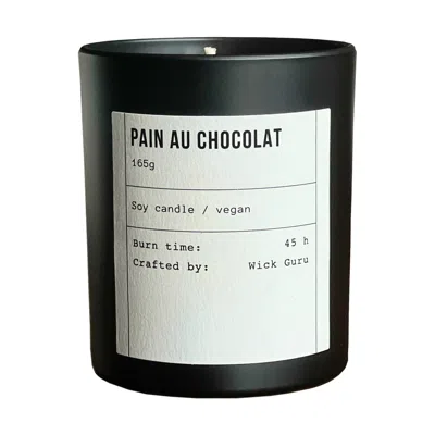 Wick Guru Black / Neutrals / White Pain Au Chocolat Candle – Chocolate, Sugar & Pastry In Multi