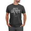 Wicked Defy Gravity Witch Hat Graphic T-shirt In Gray