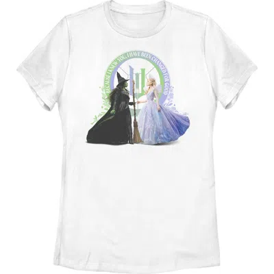Wicked: For Good Wicked For Good Elphaba And Glinda I Have Been Changed  Graphic T-shirt In White