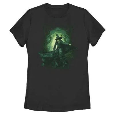 Wicked: For Good Wicked For Good Elphaba Green Forest  Graphic T-shirt In Black