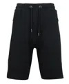 Wicked Stitch Men's Slim Fit Tech Fleece Performance Active Jogger Shorts In Black