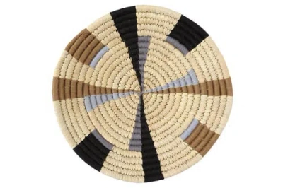 Wicker Village Grey Mix Wall Basket